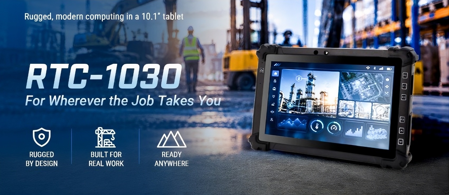 AAEON Introduces the RTC-1030, A Rugged Mobile Tablet for Challenging Field Environments